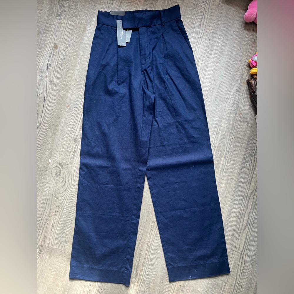 Banana Republic Wide Leg Linen Blend Pants